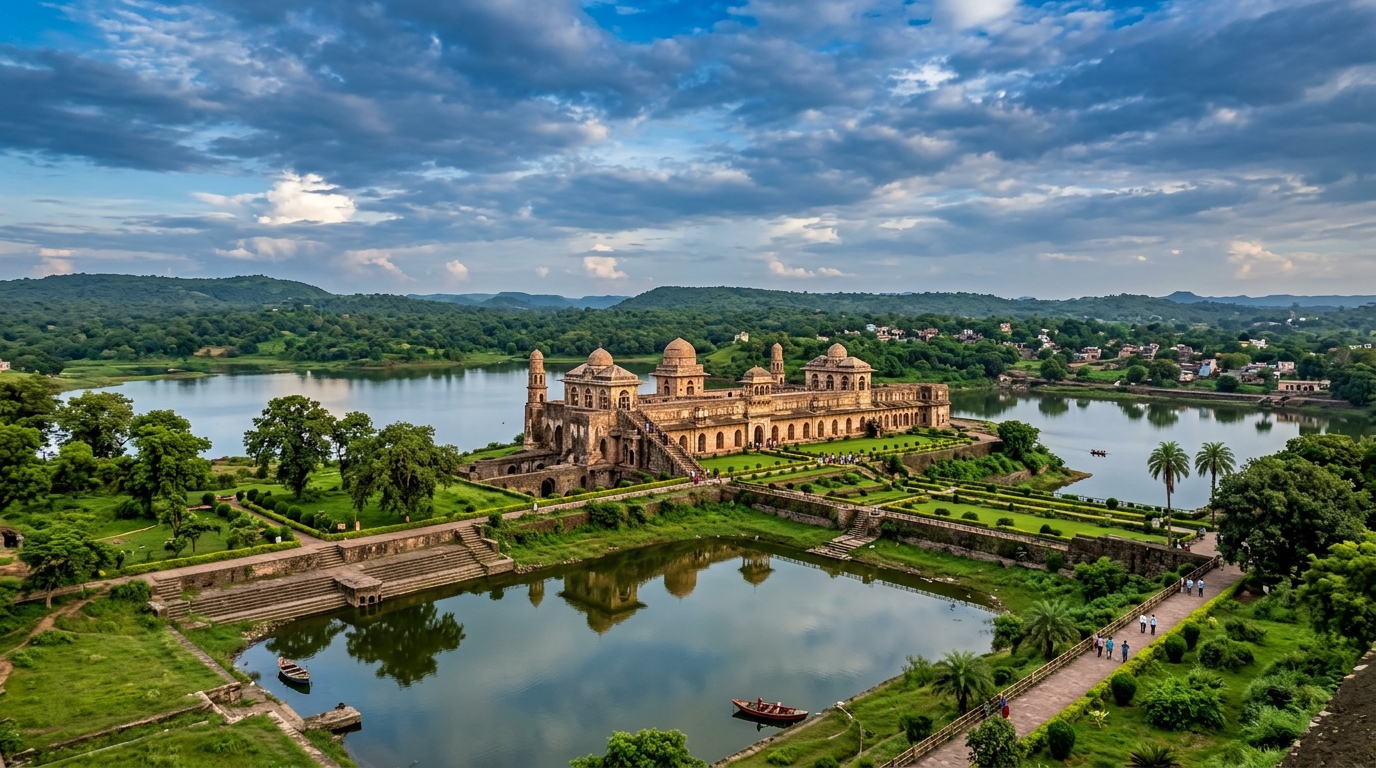 Jahaz Mahal and Mandav Fort Lakes